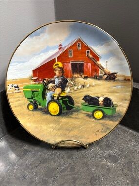 John Deere collectible Plate “Tractor Ride” Plate no A1734